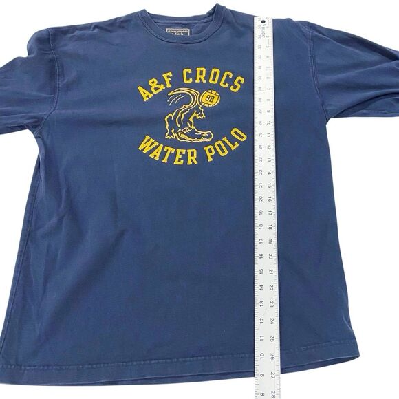 Vintage Y2K Abercrombie & Fitch A&F Crocs Water Polo Long Sleeve Shirt Men’s M - Picture 8 of 12
